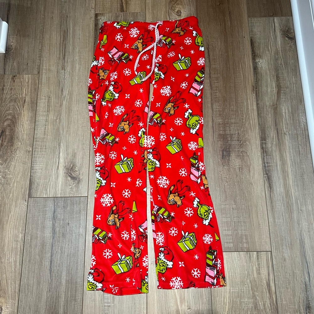 Kids Red Grinch Pajama Pants